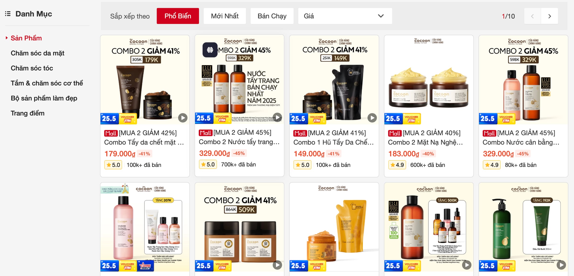Roadmap: Hỗ trợ lấy danh sách sản phẩm theo Shop