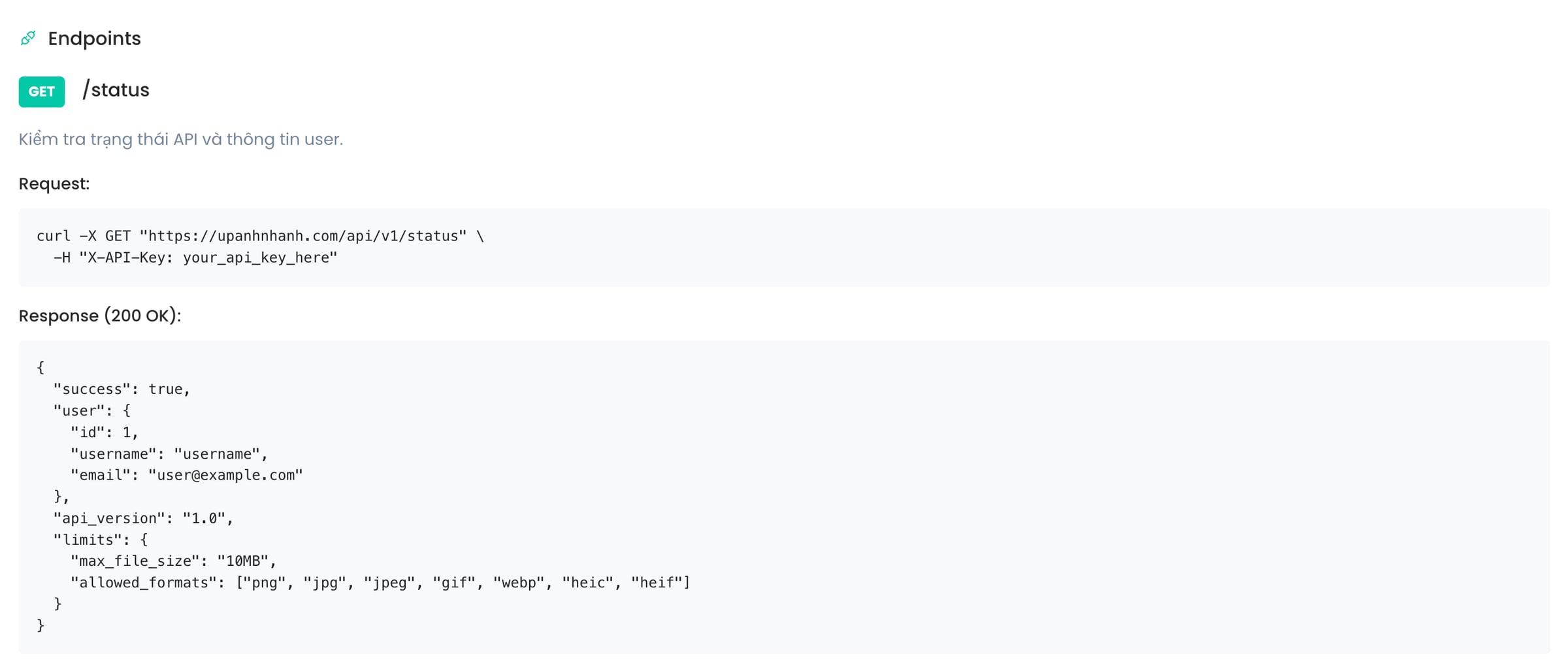 Cung cấp API Upload Ảnh từ Xa – UpAnhNhanh