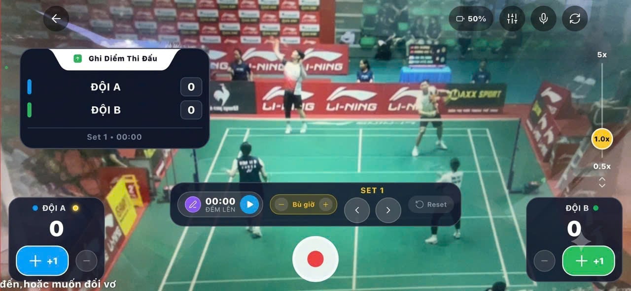 QUAY TRẬN ĐẤU – GHI ĐIỂM – LƯU VIDEO, TẤT CẢ CHỈ VỚI VÀI CHẠM!