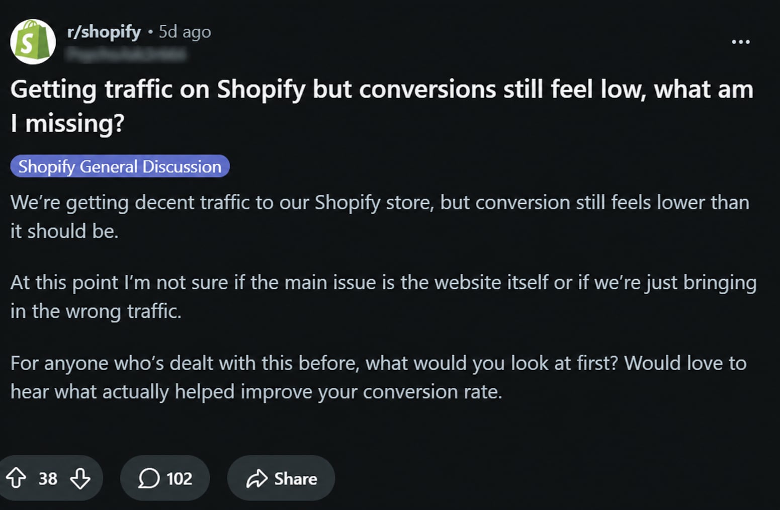 Có lưu lượng truy cập nhưng KHÔNG CÓ đơn hàng? Hãy kiểm tra 4 chỉ số SHOPIFY này trước tiên.