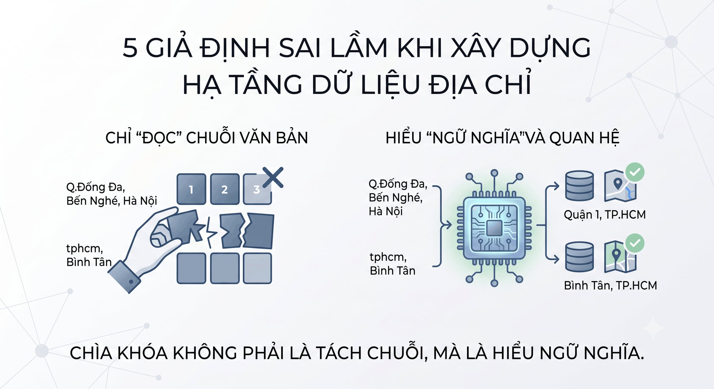 5 GIẢ ĐỊNH SAI LẦM KHI XÂY DỰNG HẠ TẦNG DỮ LIỆU ĐỊA CHỈ