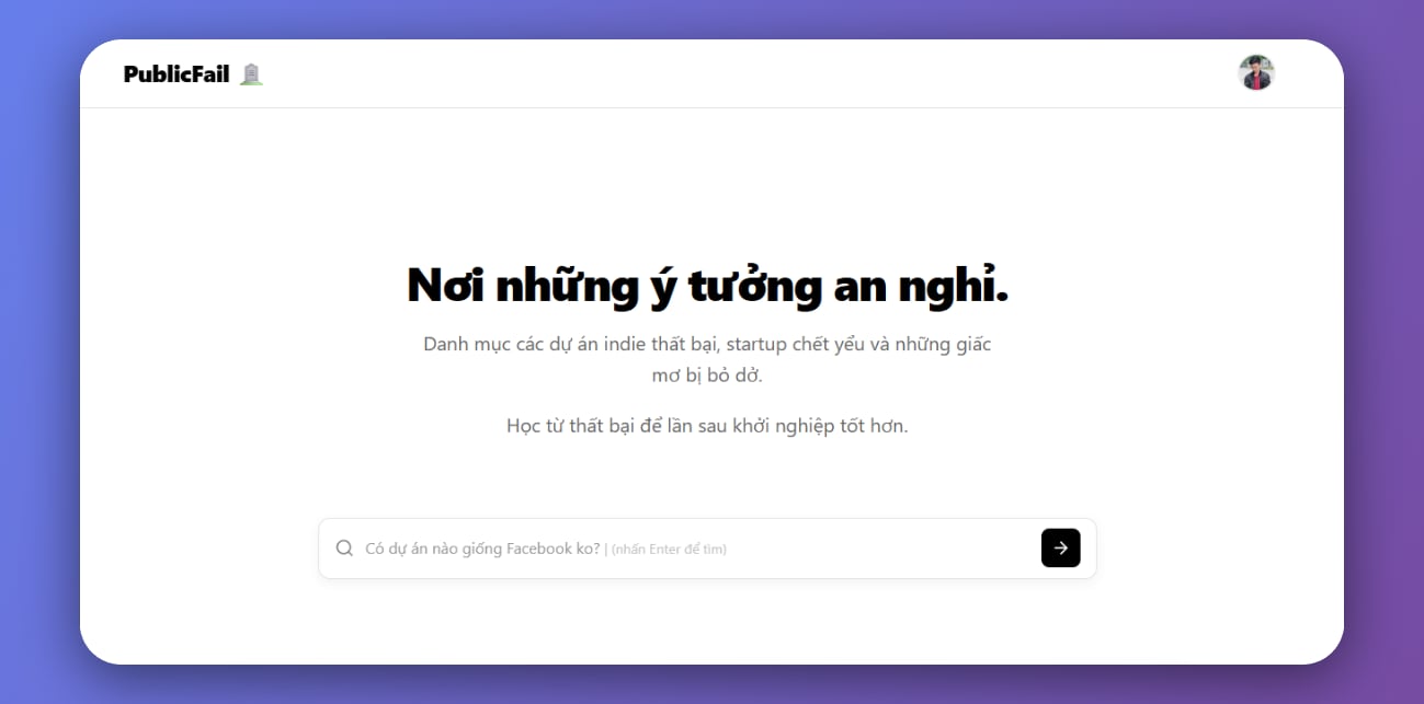 Mở topic để chia sẻ và update về Publicfail
