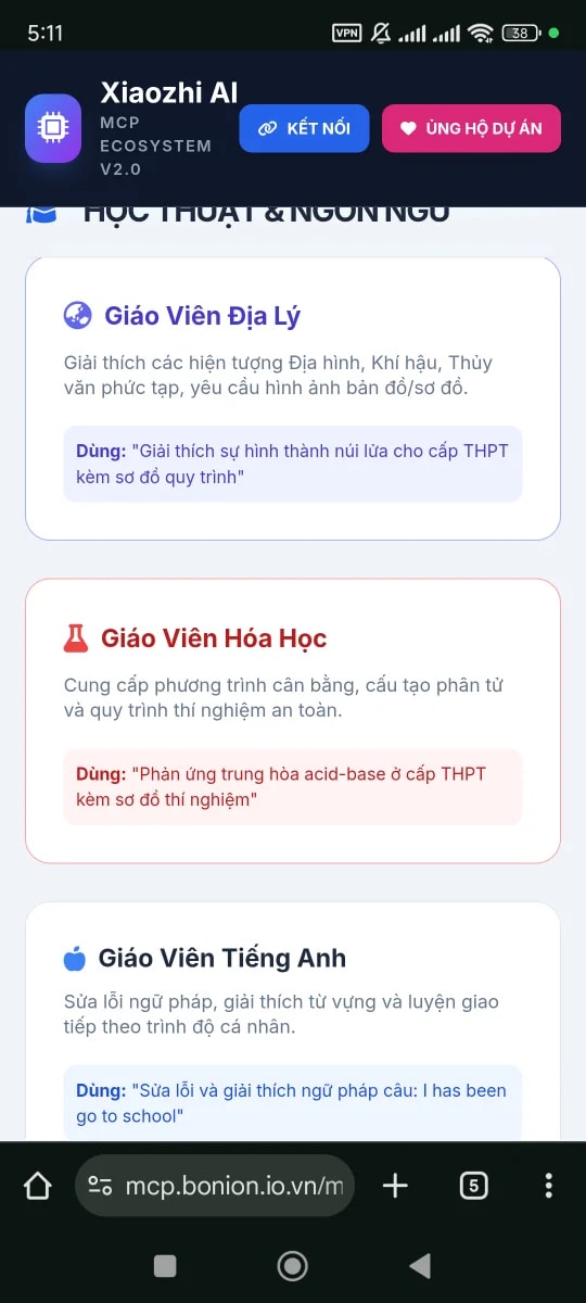 Xiaozhi MCP screenshot