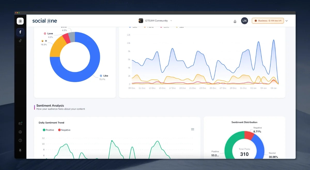 SocialOne screenshot