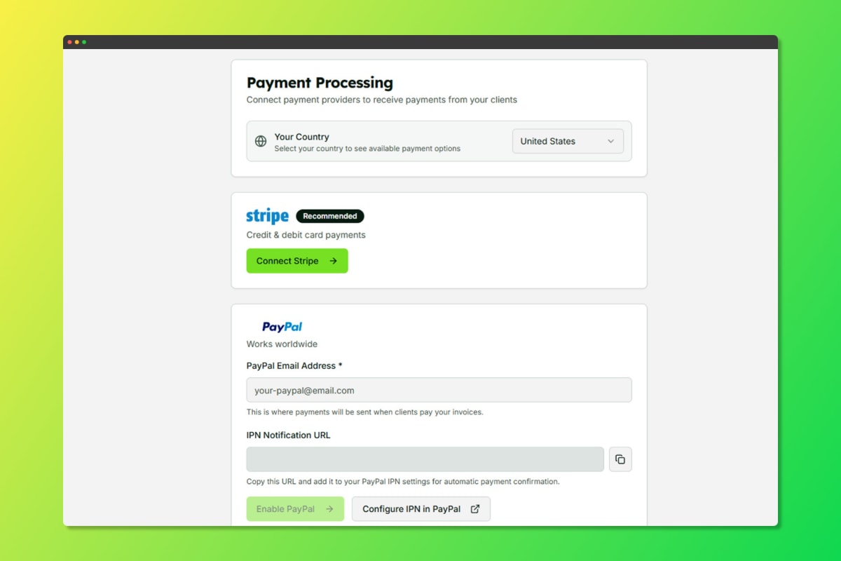TeraInvoice screenshot