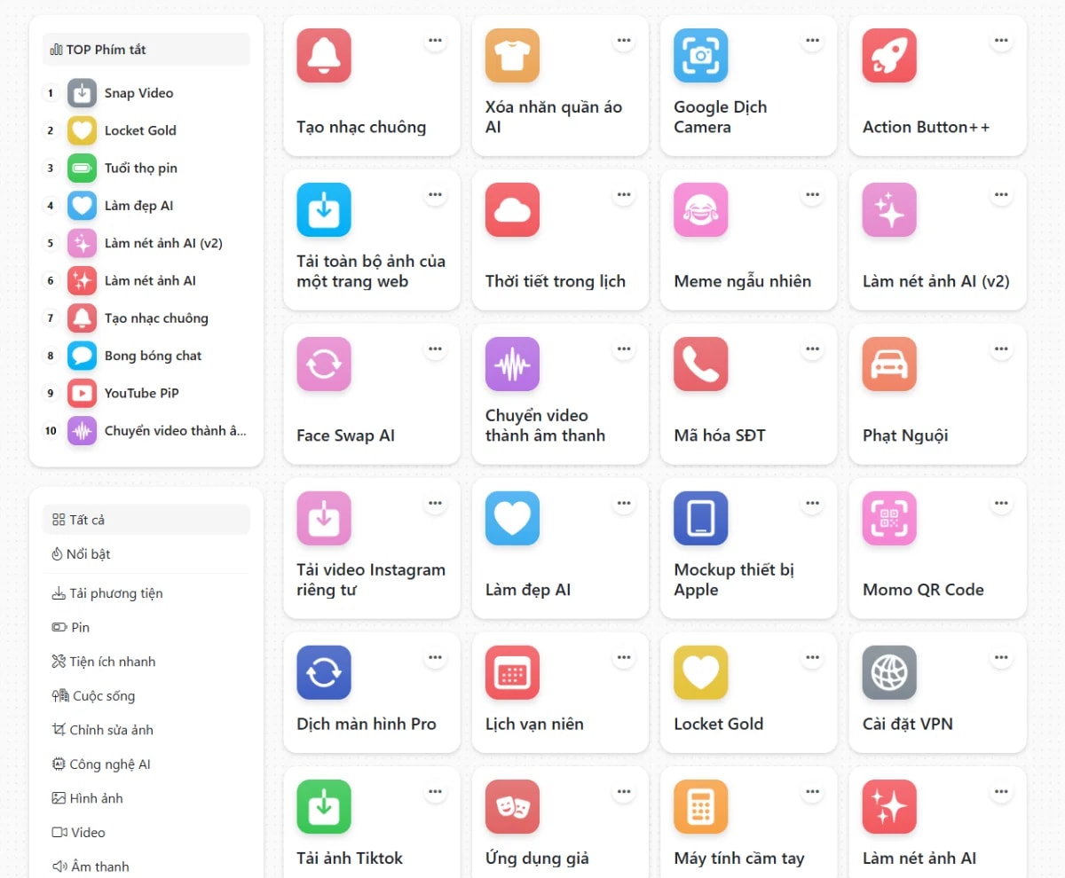 Phím tắt VN screenshot