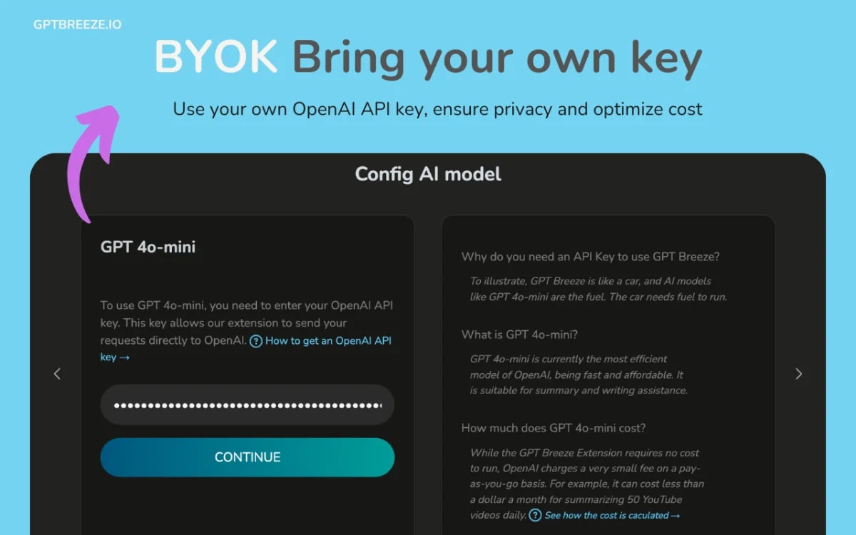 GPT Breeze screenshot