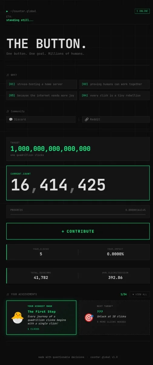 The Button screenshot