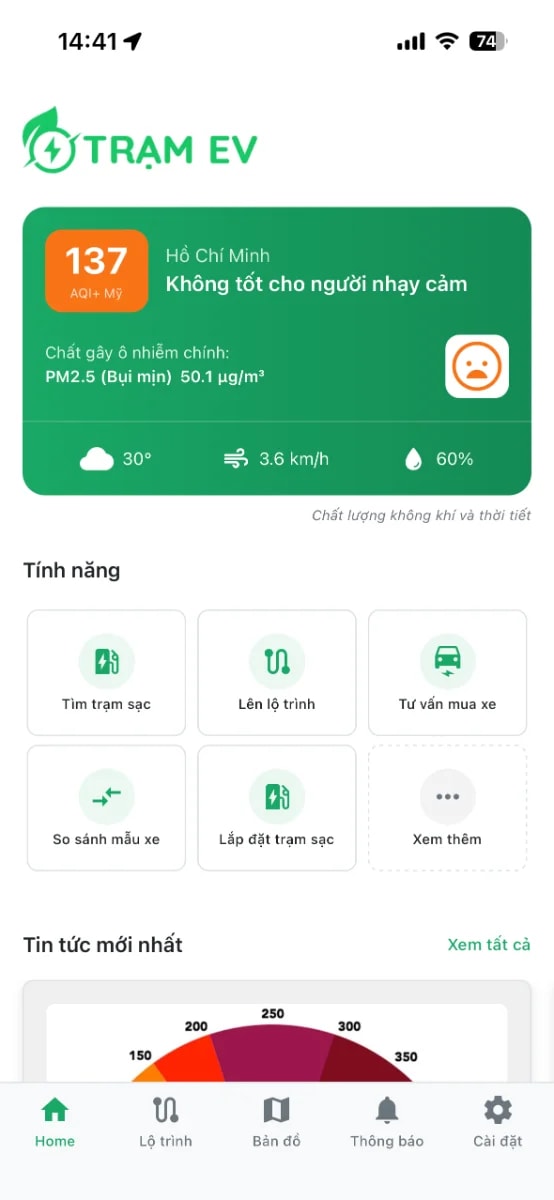 Trạm EV screenshot