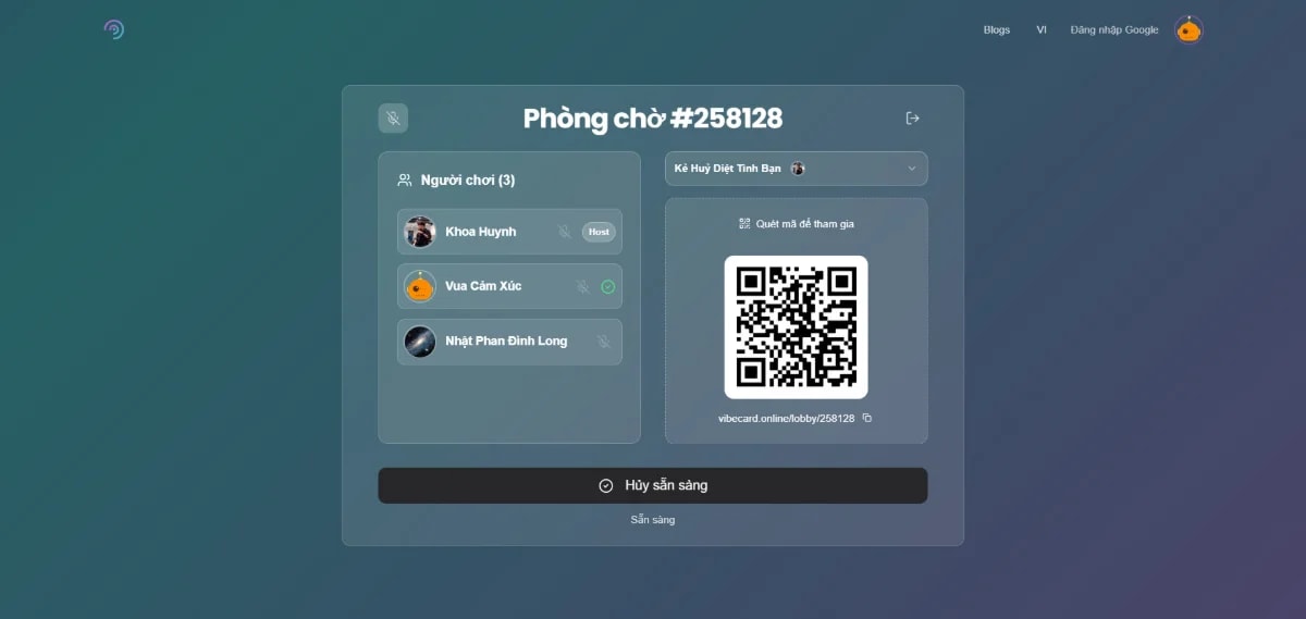 Vibe Card Game screenshot