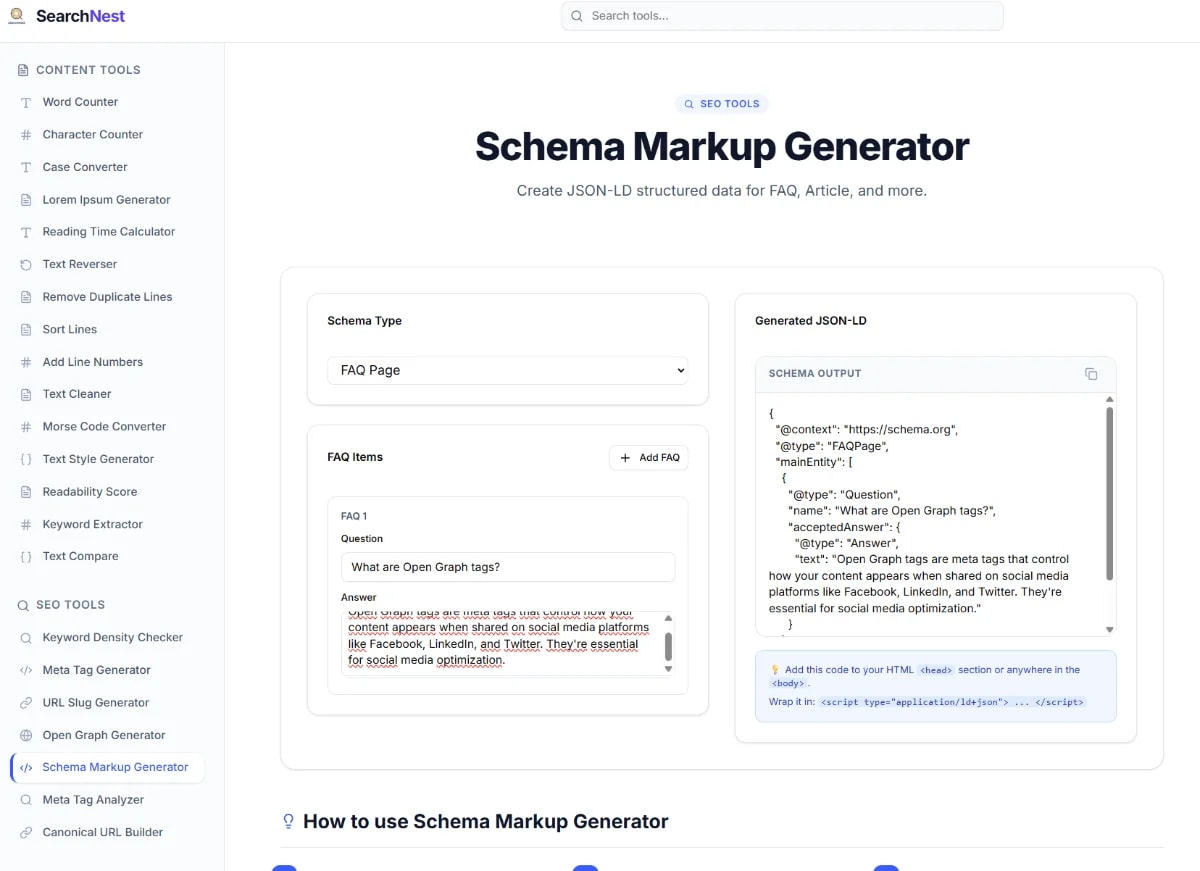 SearchNest screenshot
