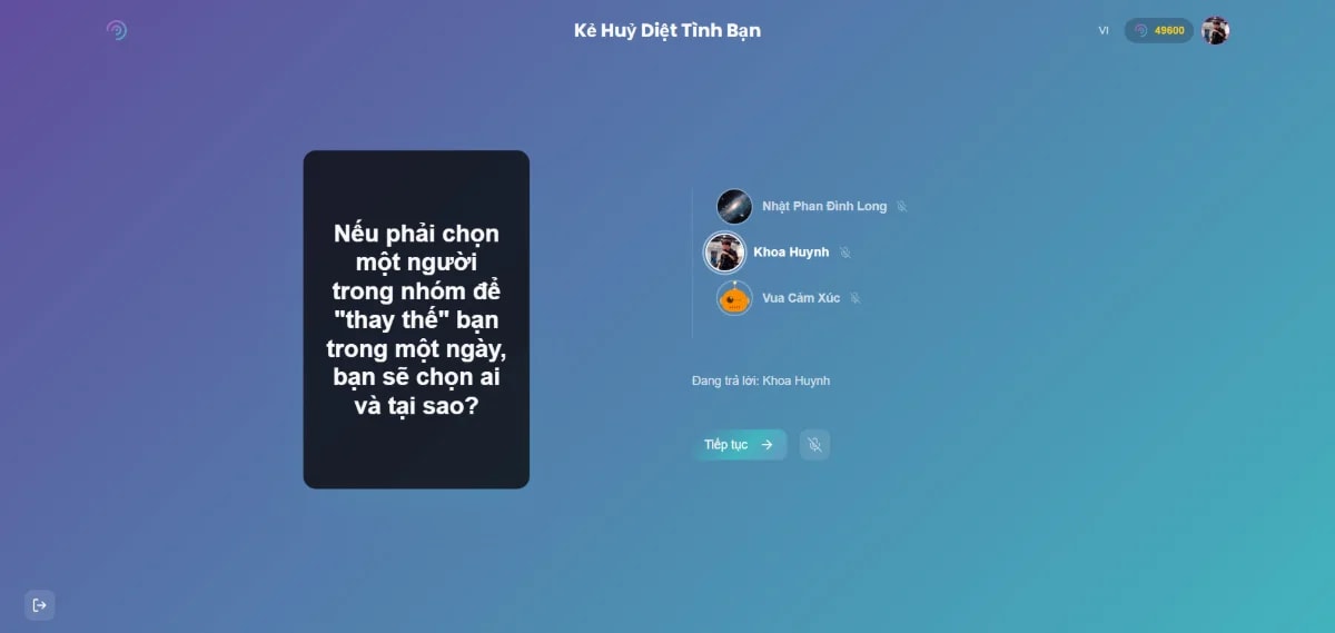 Vibe Card Game screenshot