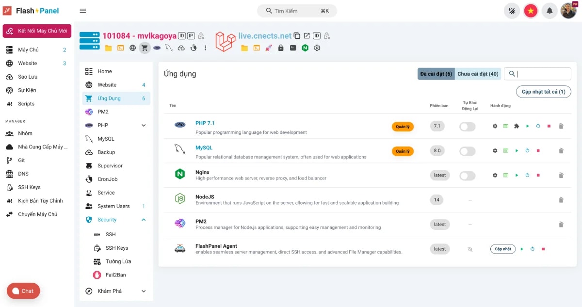 FlashPanel screenshot