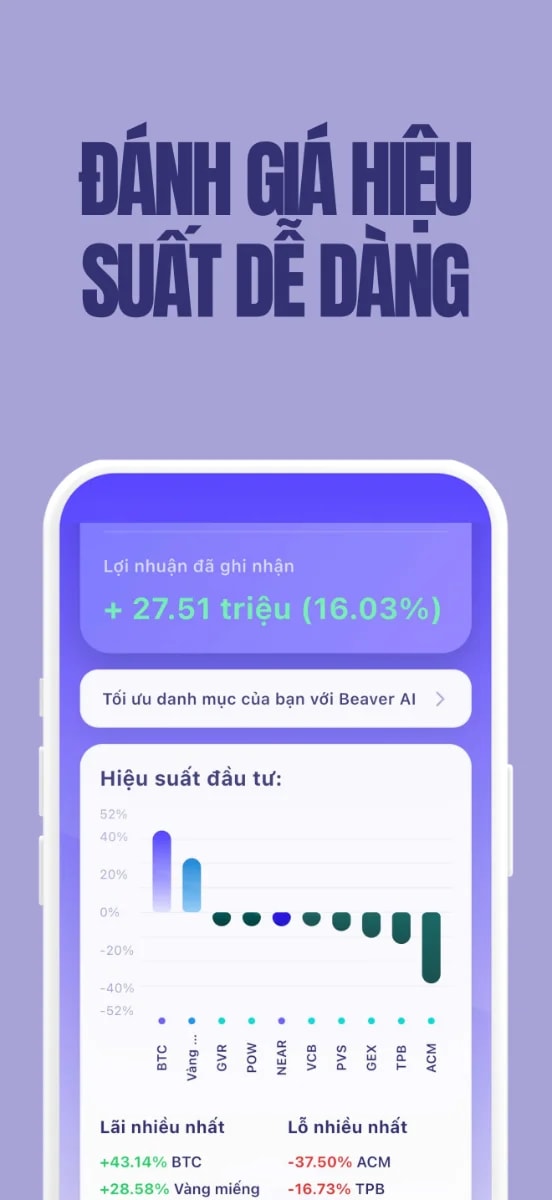 BeaverX - Trợ lý đầu tư AI screenshot