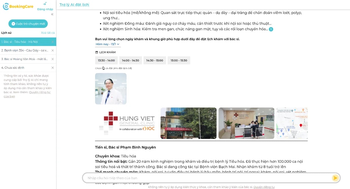 BookingCare screenshot