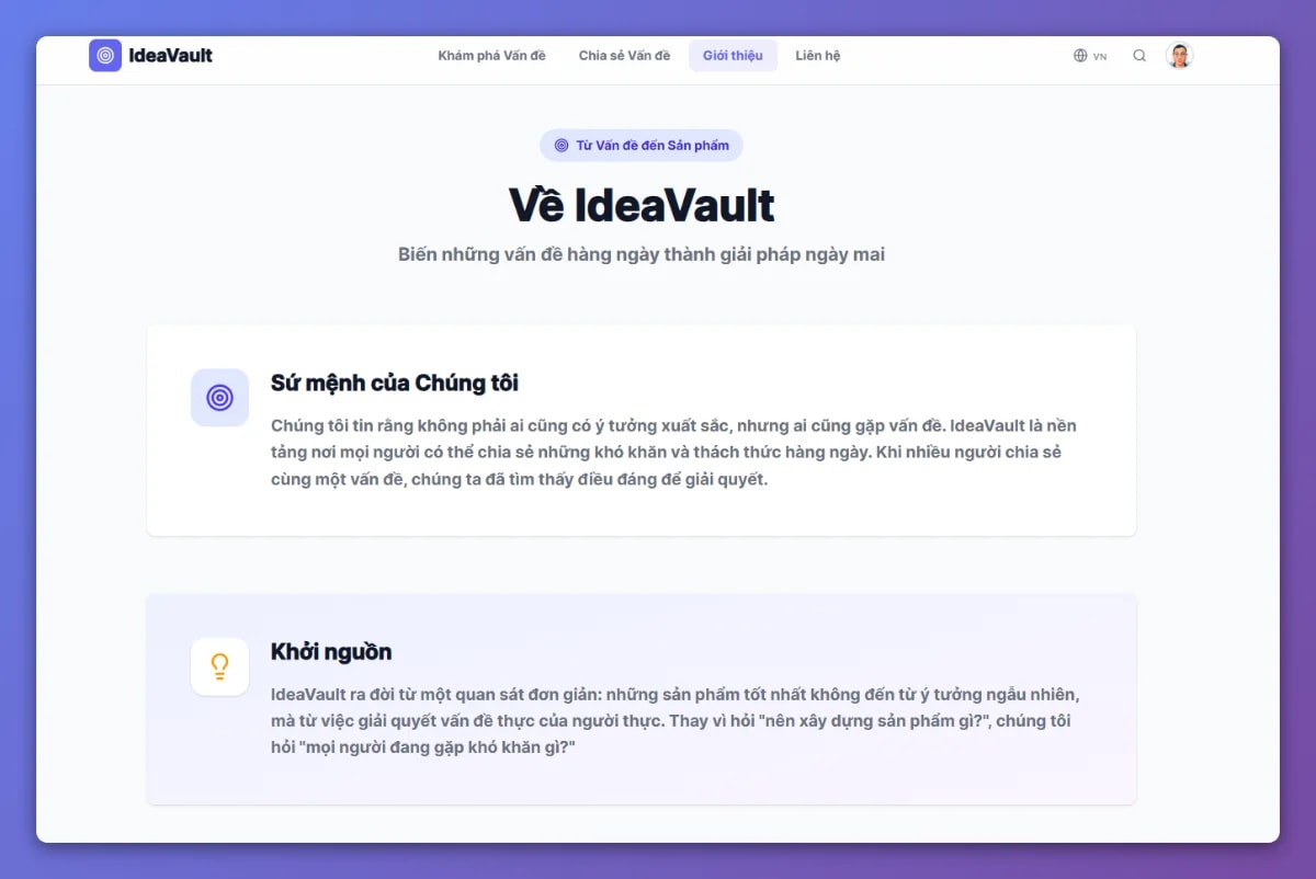 IdeaVault screenshot