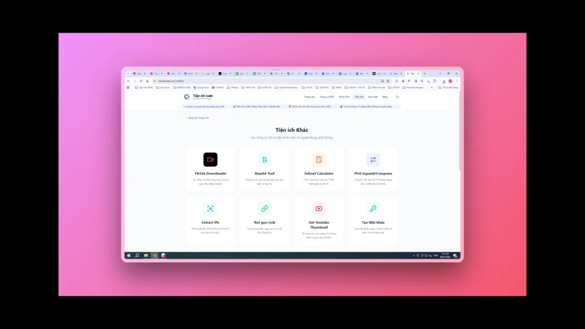 Tiện ích web screenshot
