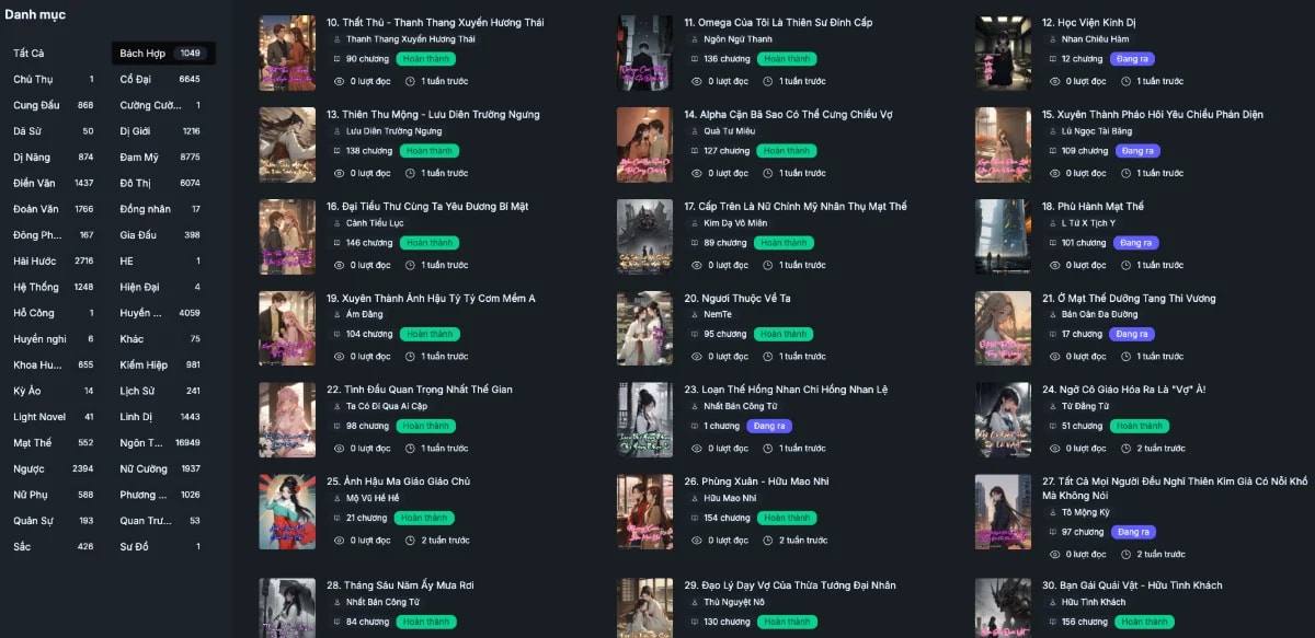 Truyện mới screenshot