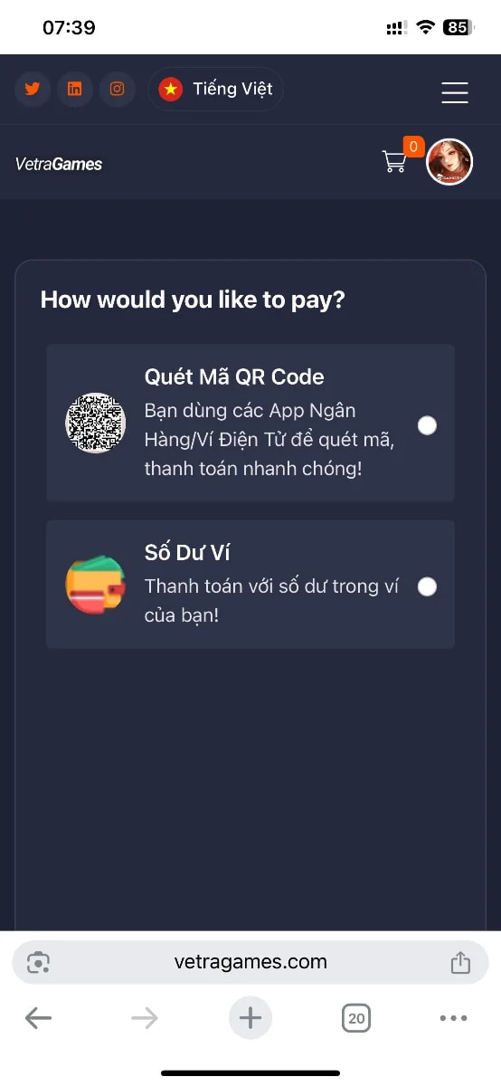 Games thẻ VNG, GAMOTA, FPT GATE, SOHA, screenshot