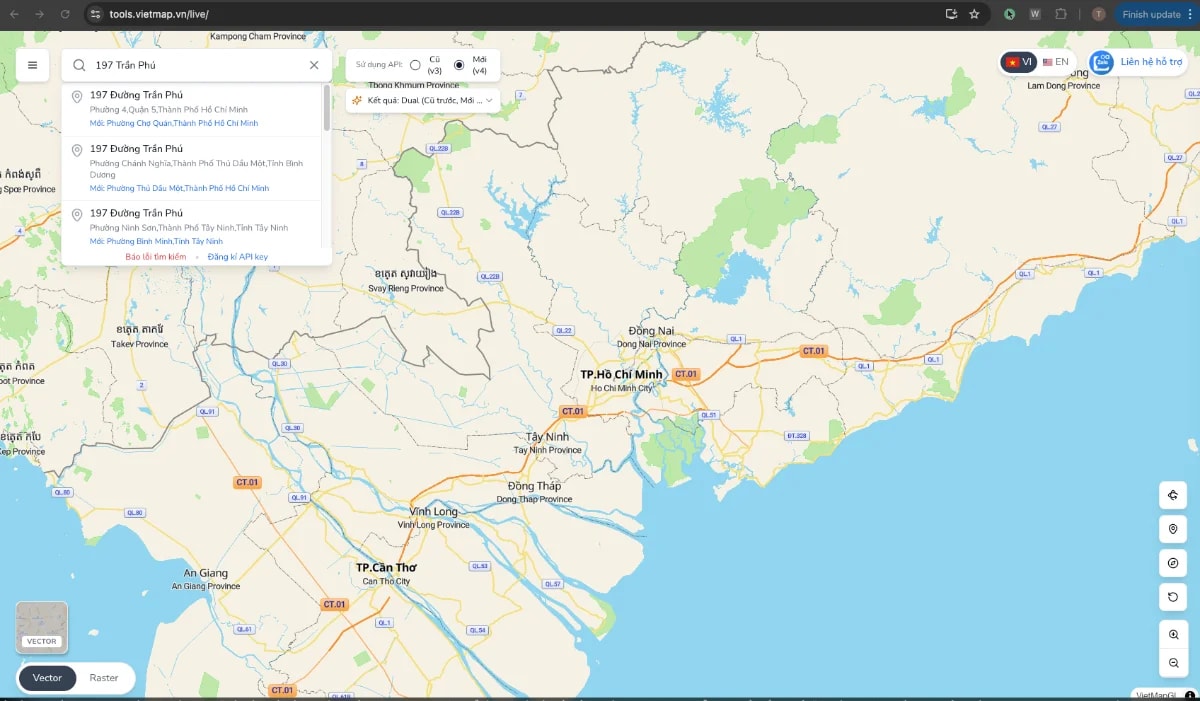 VietMap Live Map screenshot