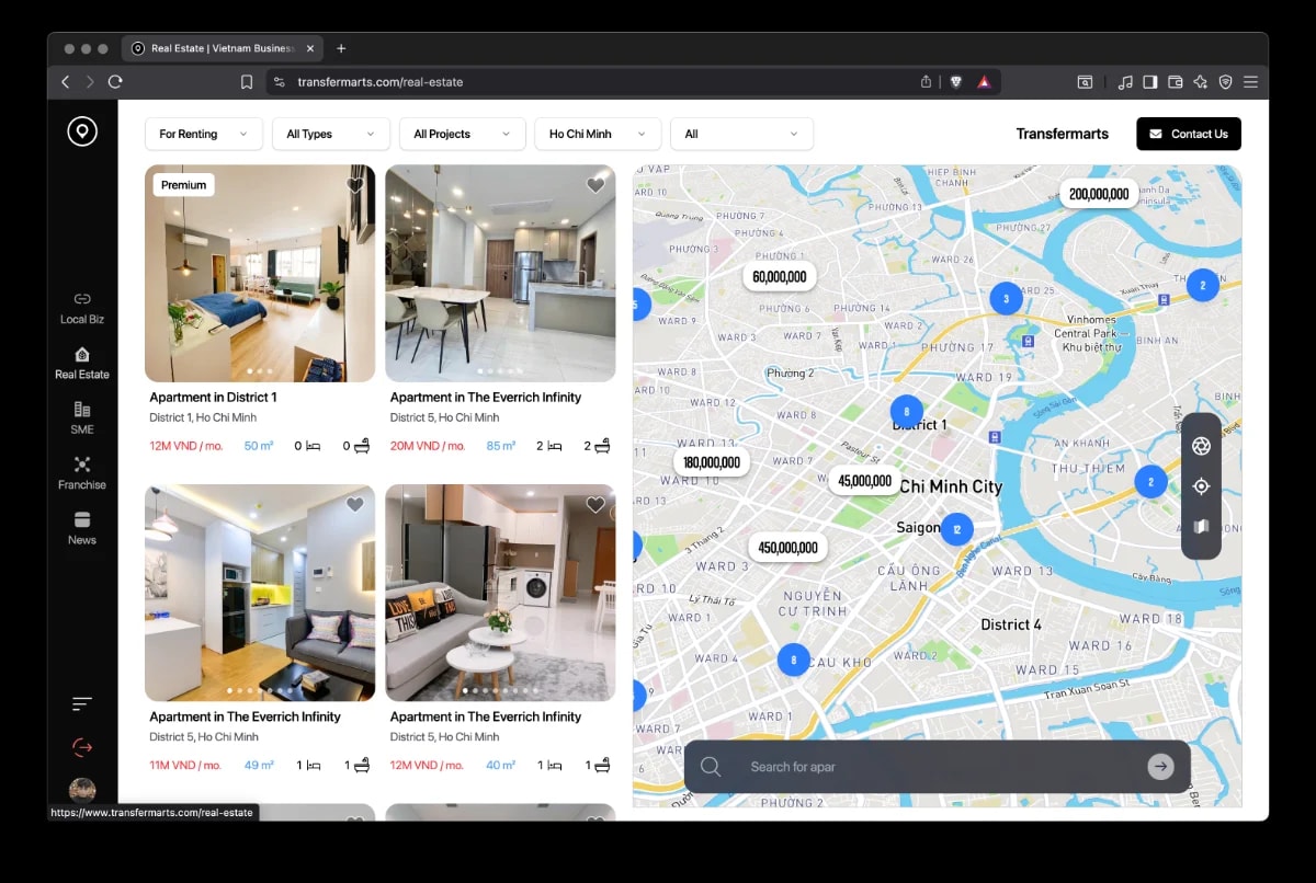 transfermarts screenshot