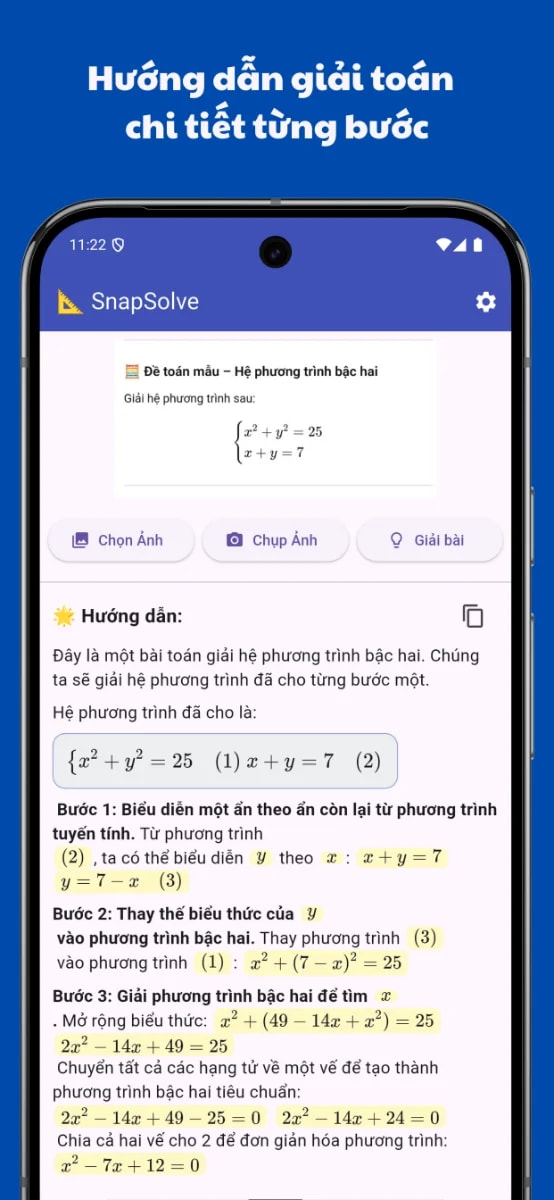 SnapSolve screenshot