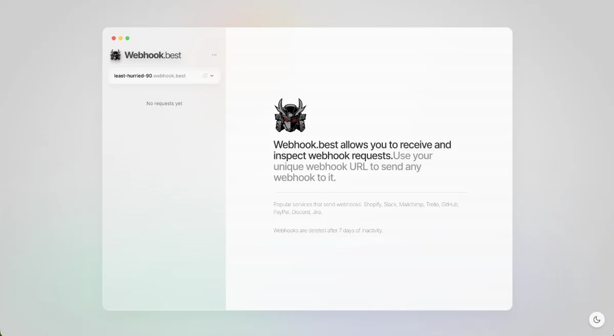 Online Webhook Tester screenshot