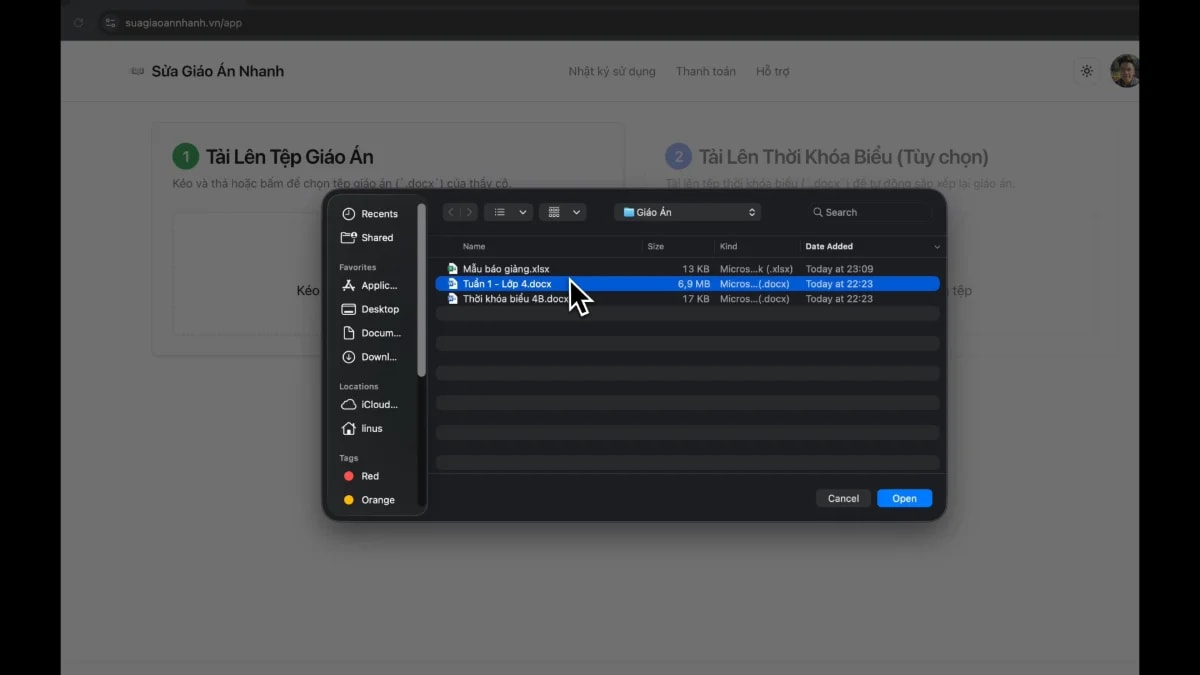 Sửa Giáo Án Nhanh screenshot