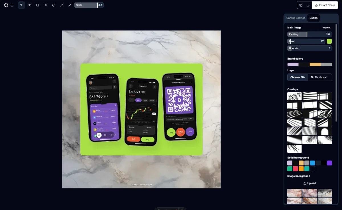 LumaStack screenshot