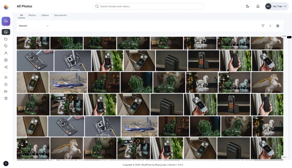 bluePhotos screenshot