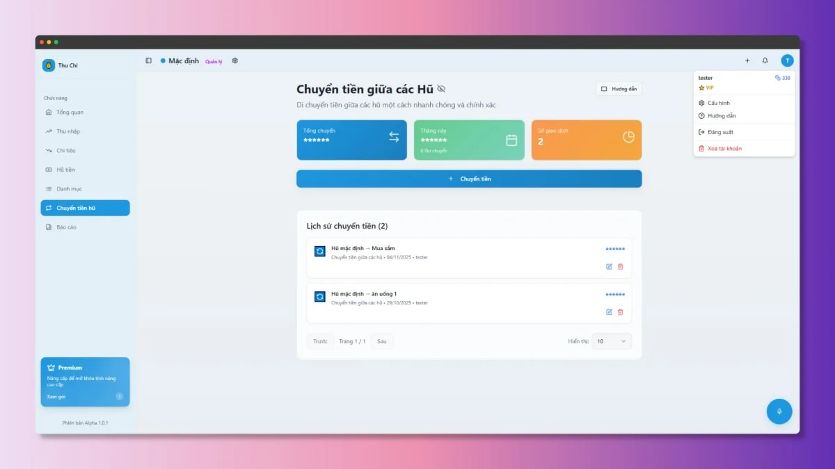 Quản Lý Thu Chi screenshot