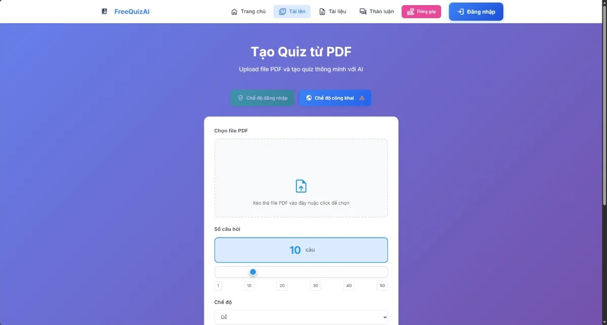 FreeQuizAI screenshot