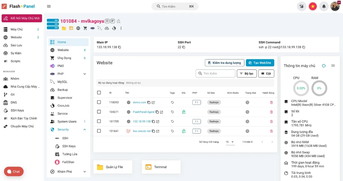 FlashPanel screenshot