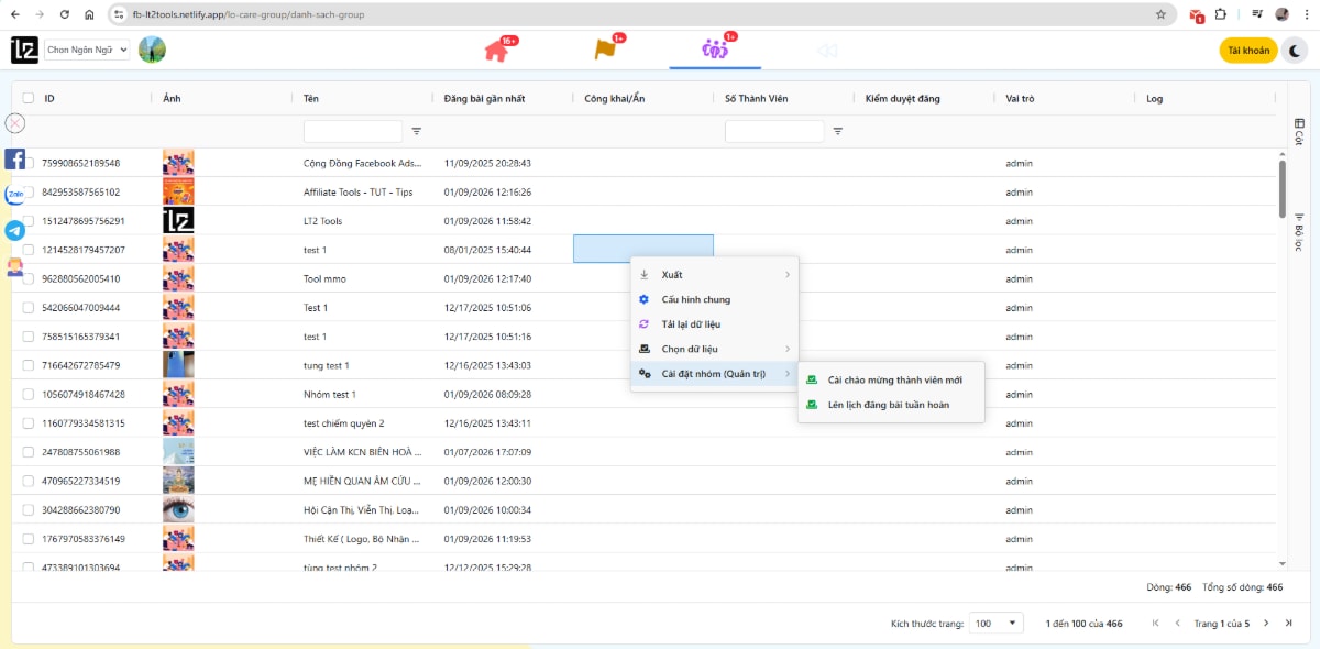 LT2 Tools screenshot