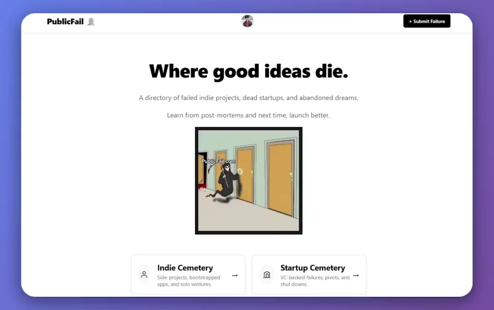 PublicFail screenshot