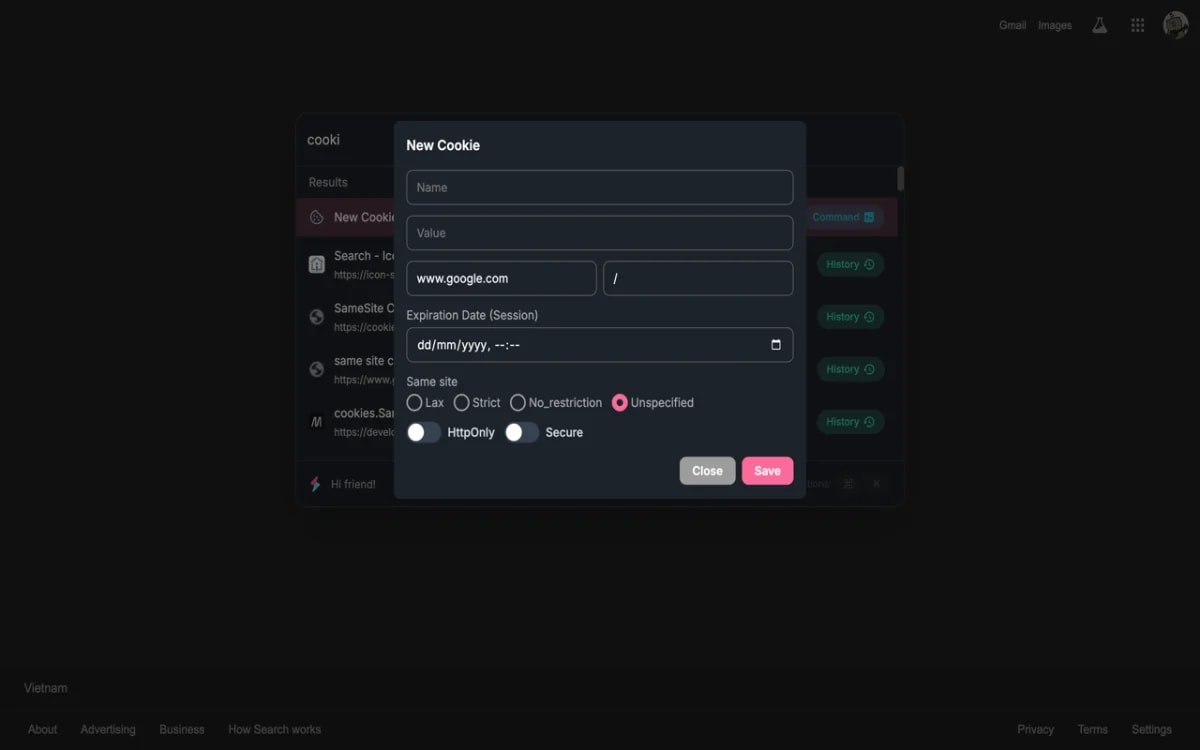 Dyno Command Palette screenshot