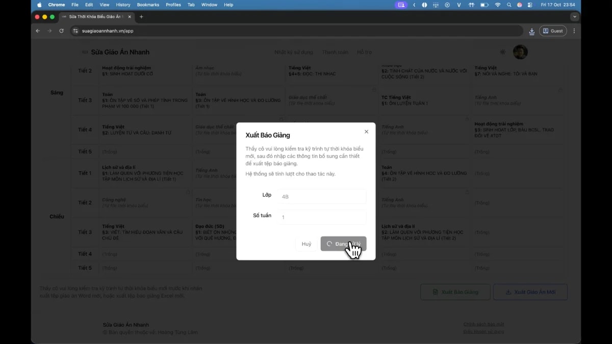 Sửa Giáo Án Nhanh screenshot