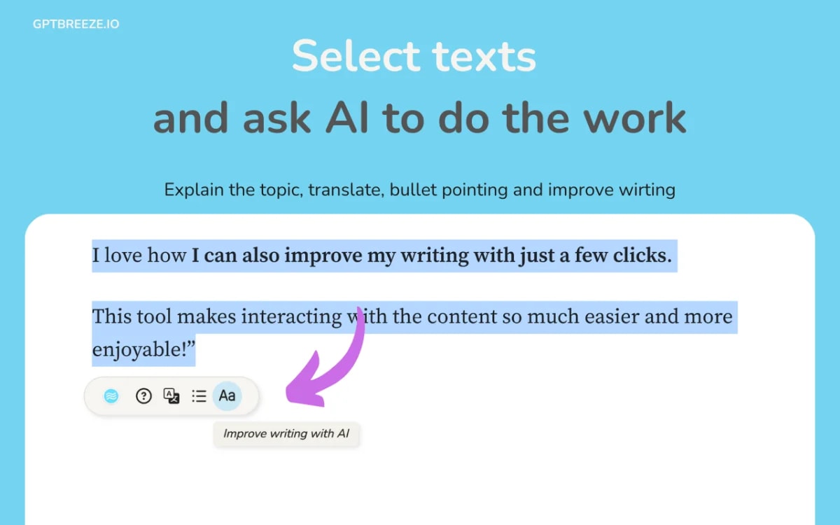GPT Breeze screenshot