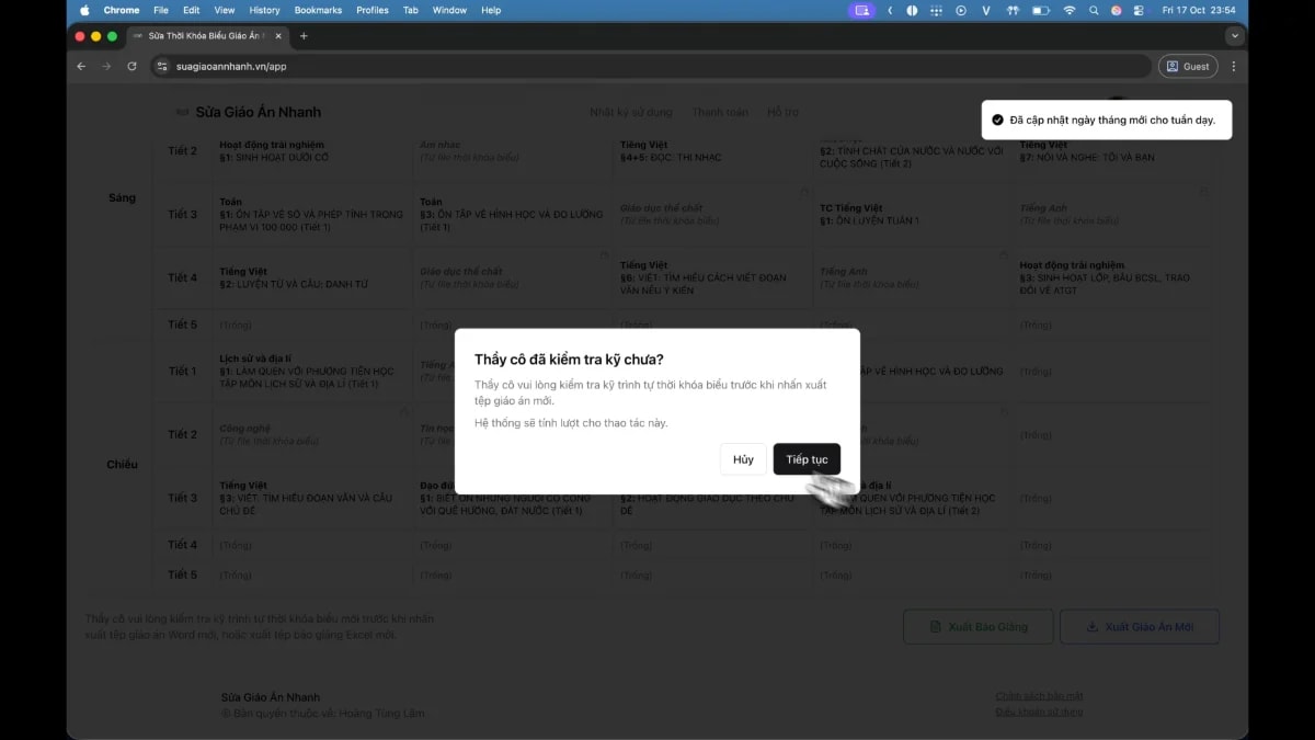 Sửa Giáo Án Nhanh screenshot