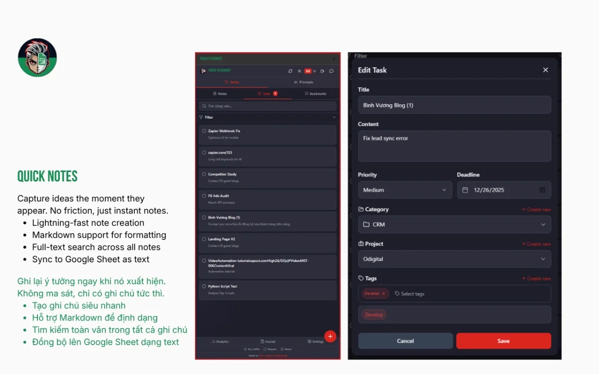 Focus to GGSheet screenshot