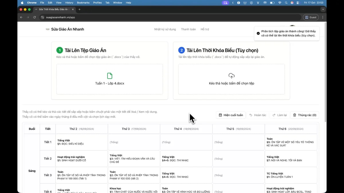 Sửa Giáo Án Nhanh screenshot