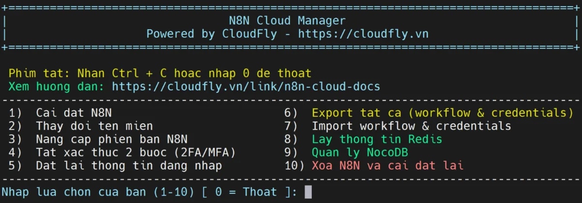 N8N Panel screenshot