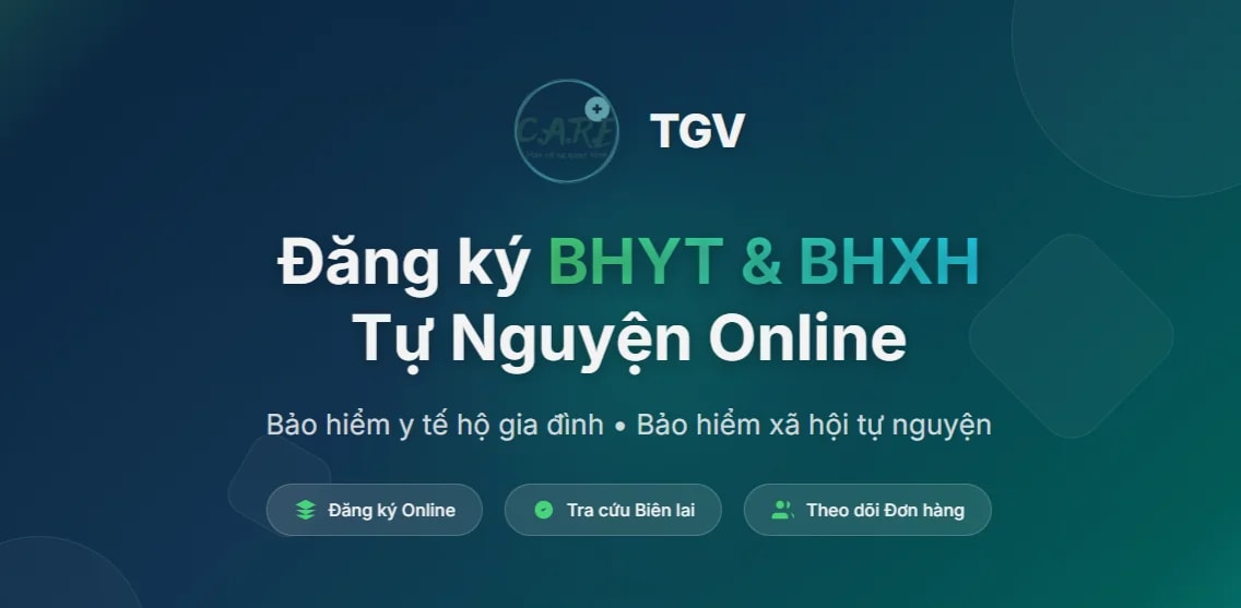 Đăng ký BHYT/BHXH screenshot