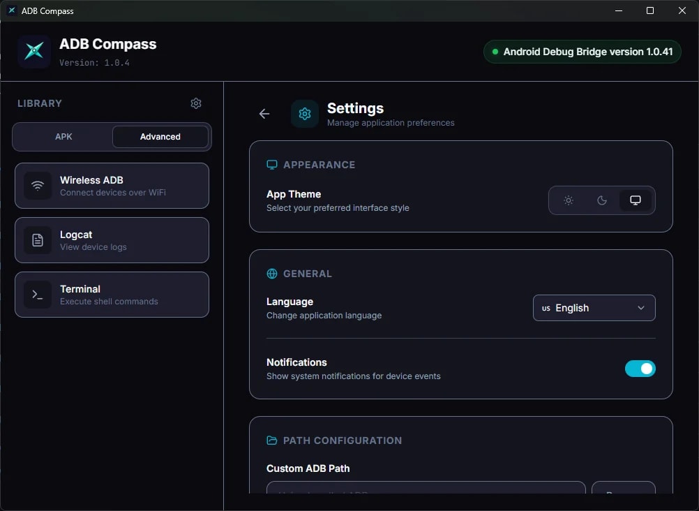 ADB Compass screenshot