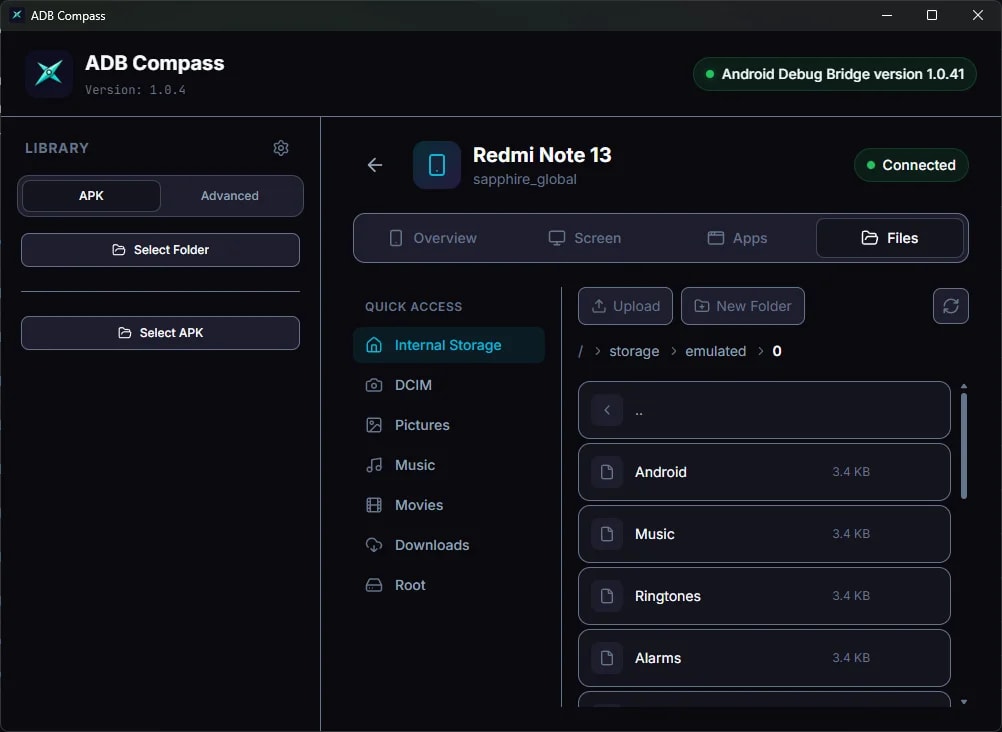 ADB Compass screenshot