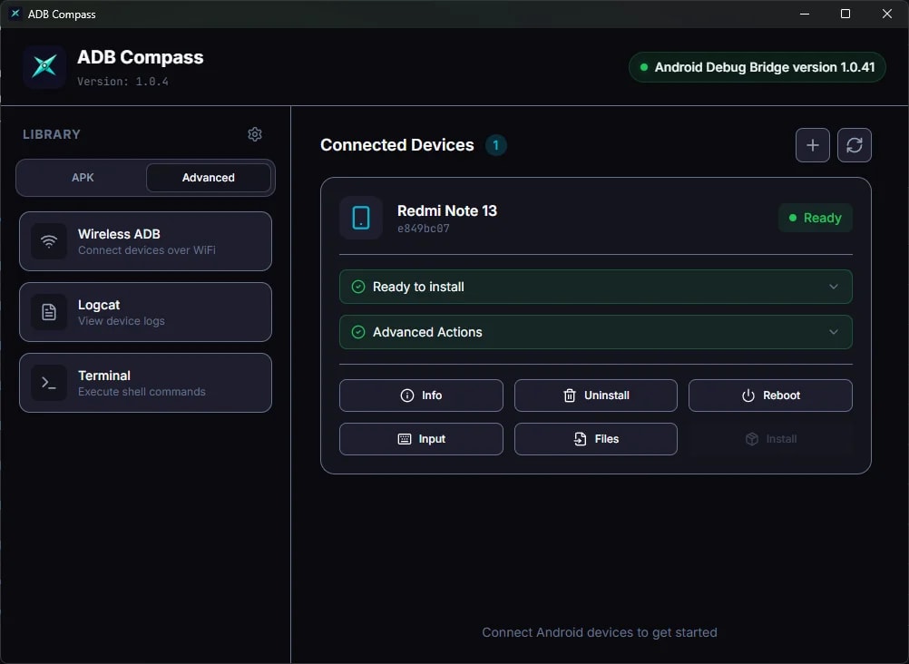 ADB Compass screenshot