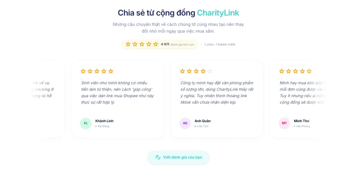 CharityLink screenshot