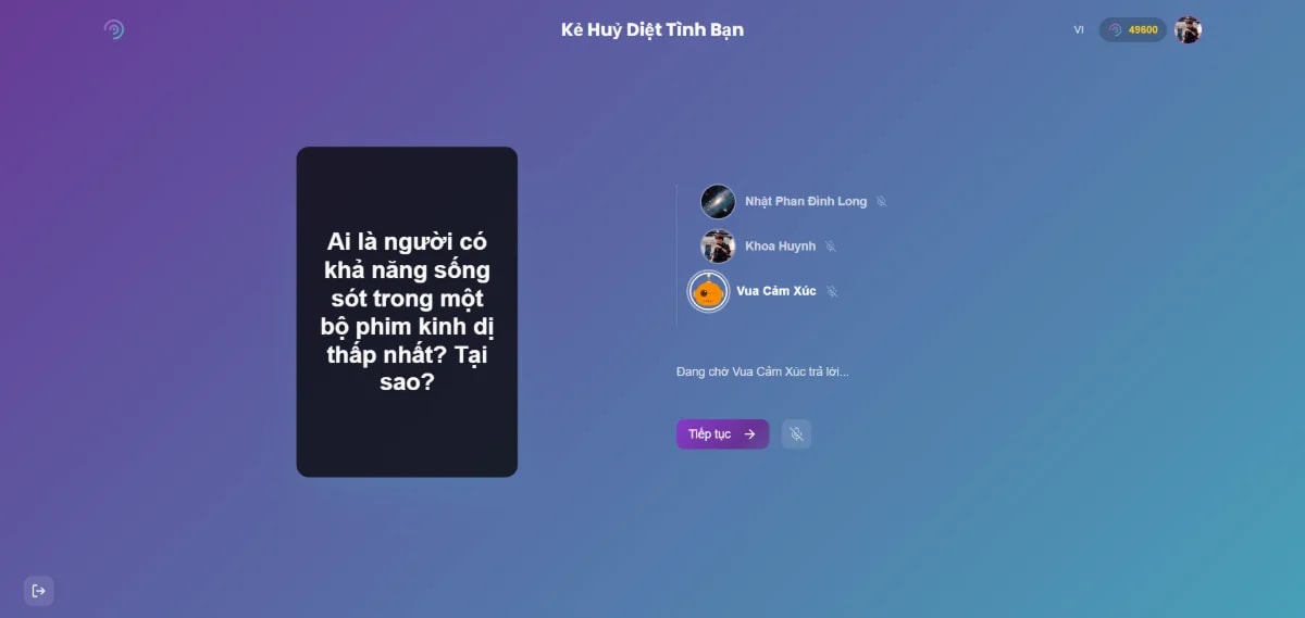 Vibe Card Game screenshot