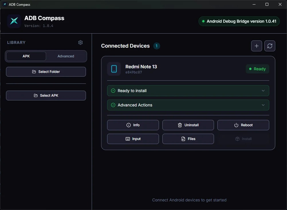 ADB Compass screenshot