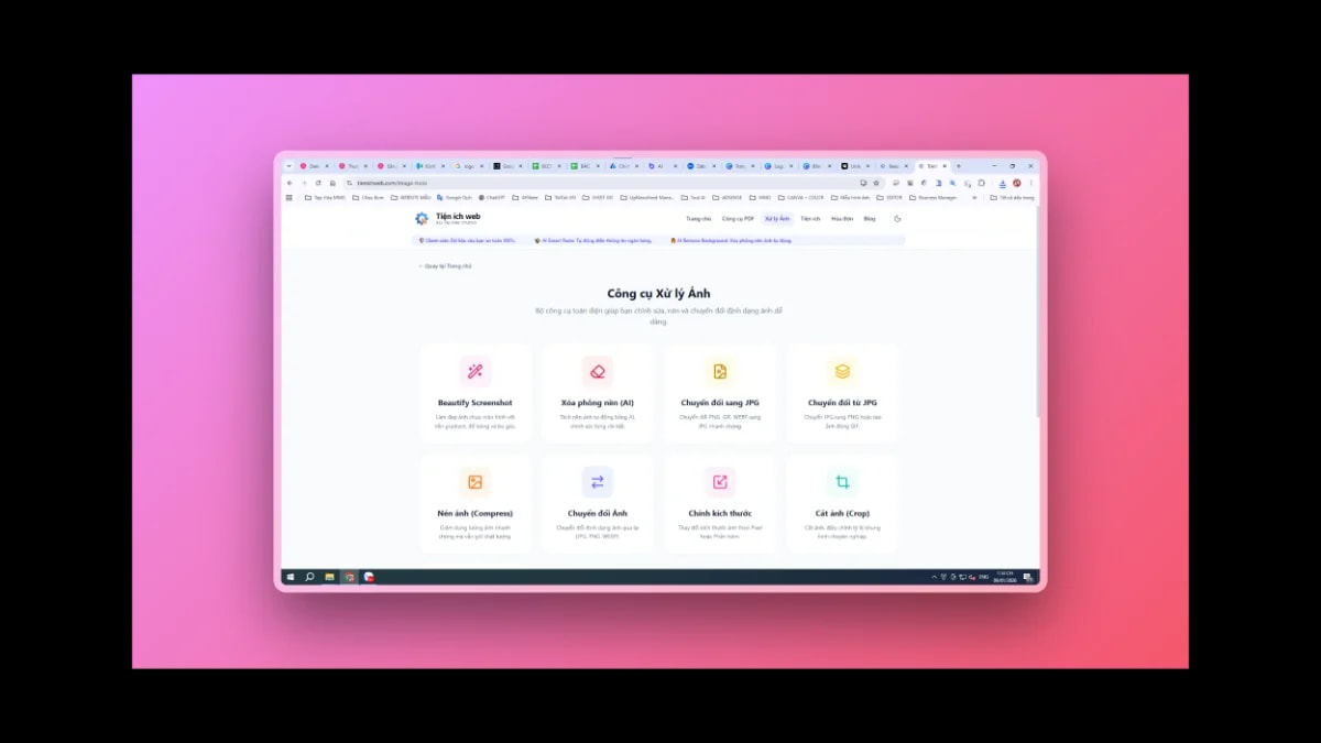 Tiện ích web screenshot
